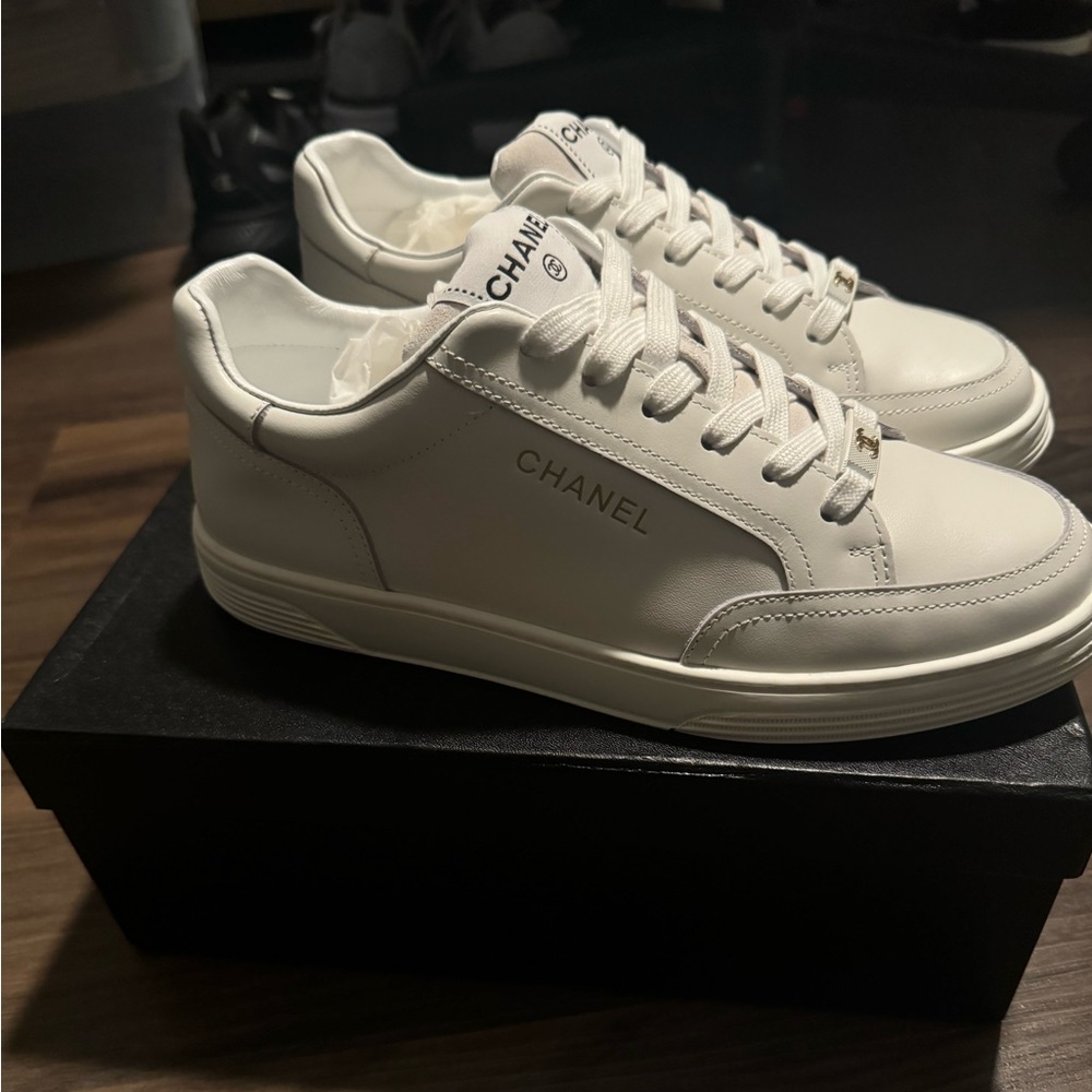 Chanel White Trainers